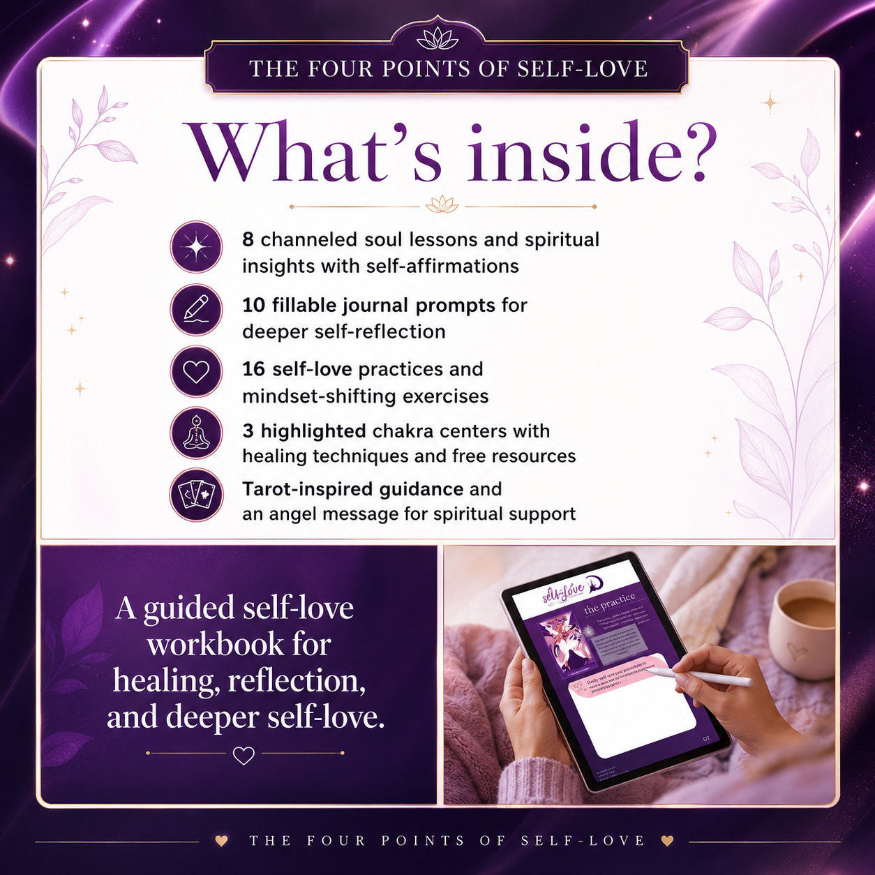 The Four Points of Self-Love: A Guided Self-Love Workbook