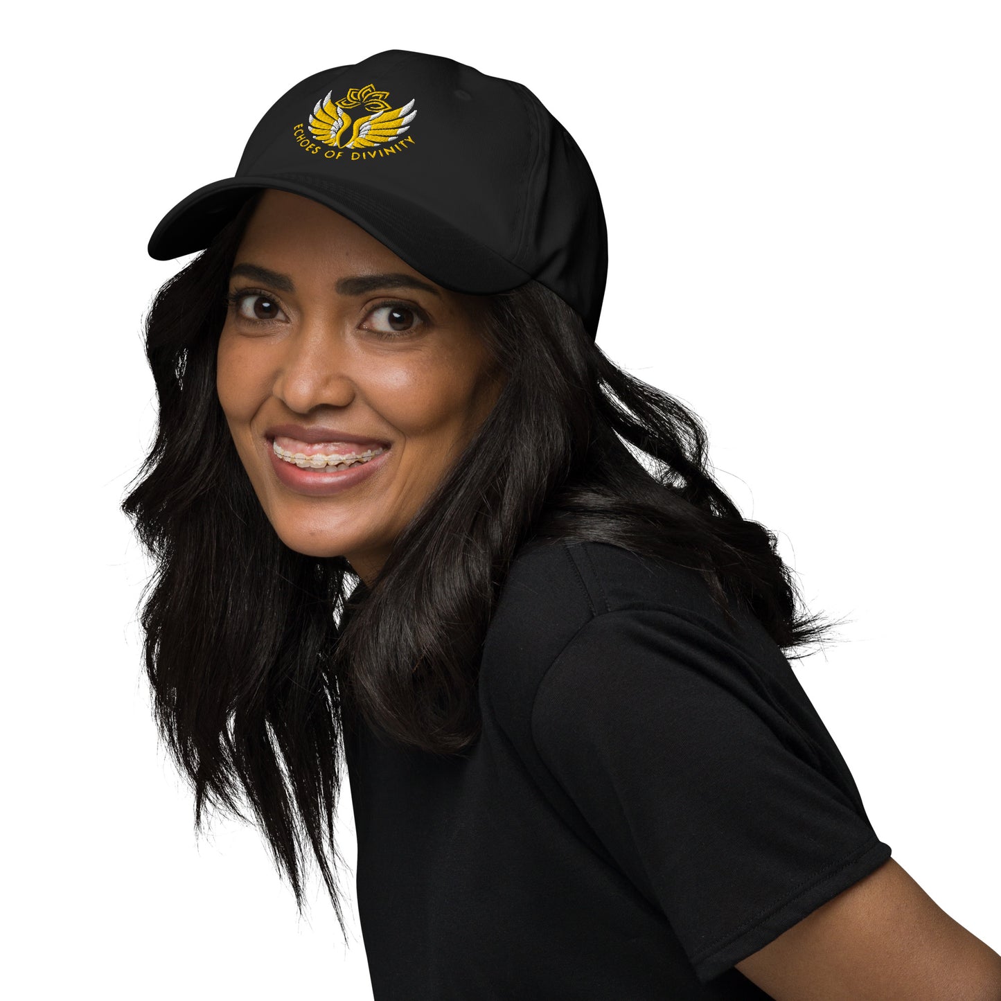 Echoes of Divinity Embroidered Dad Hat – Timeless Spiritual Style