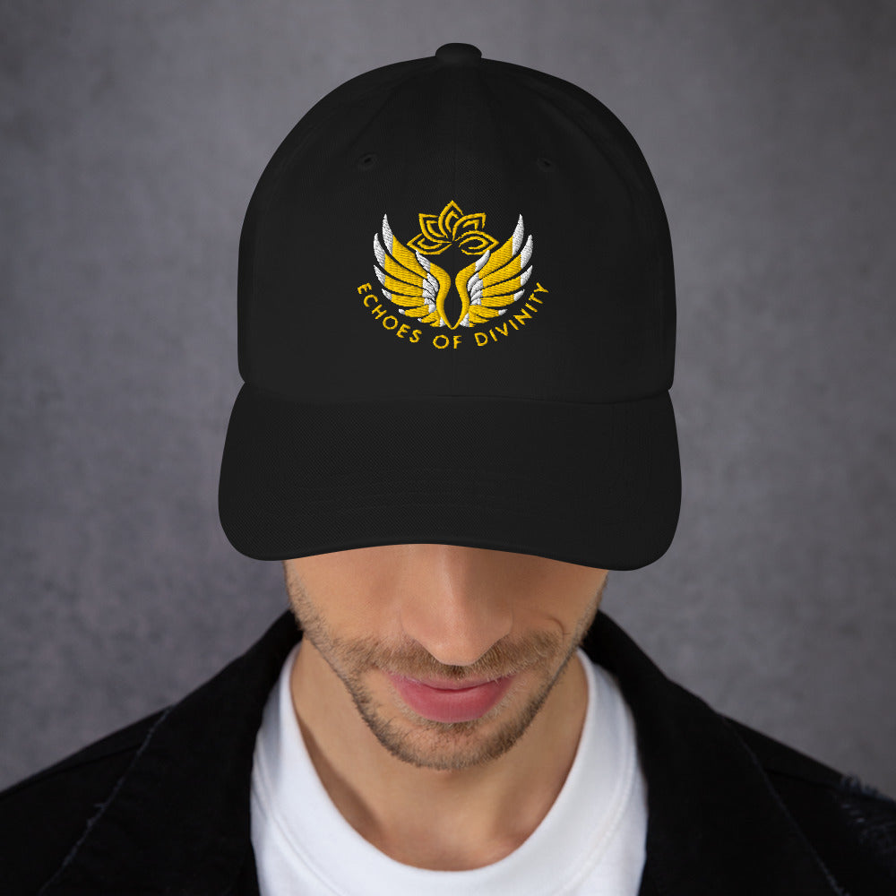 Echoes of Divinity Embroidered Dad Hat – Timeless Spiritual Style