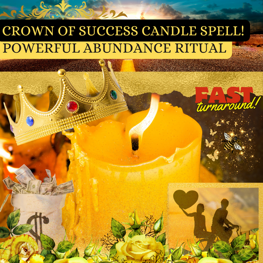 🏆 Crown of Success Candle Ritual - Basic & Enhanced ✨