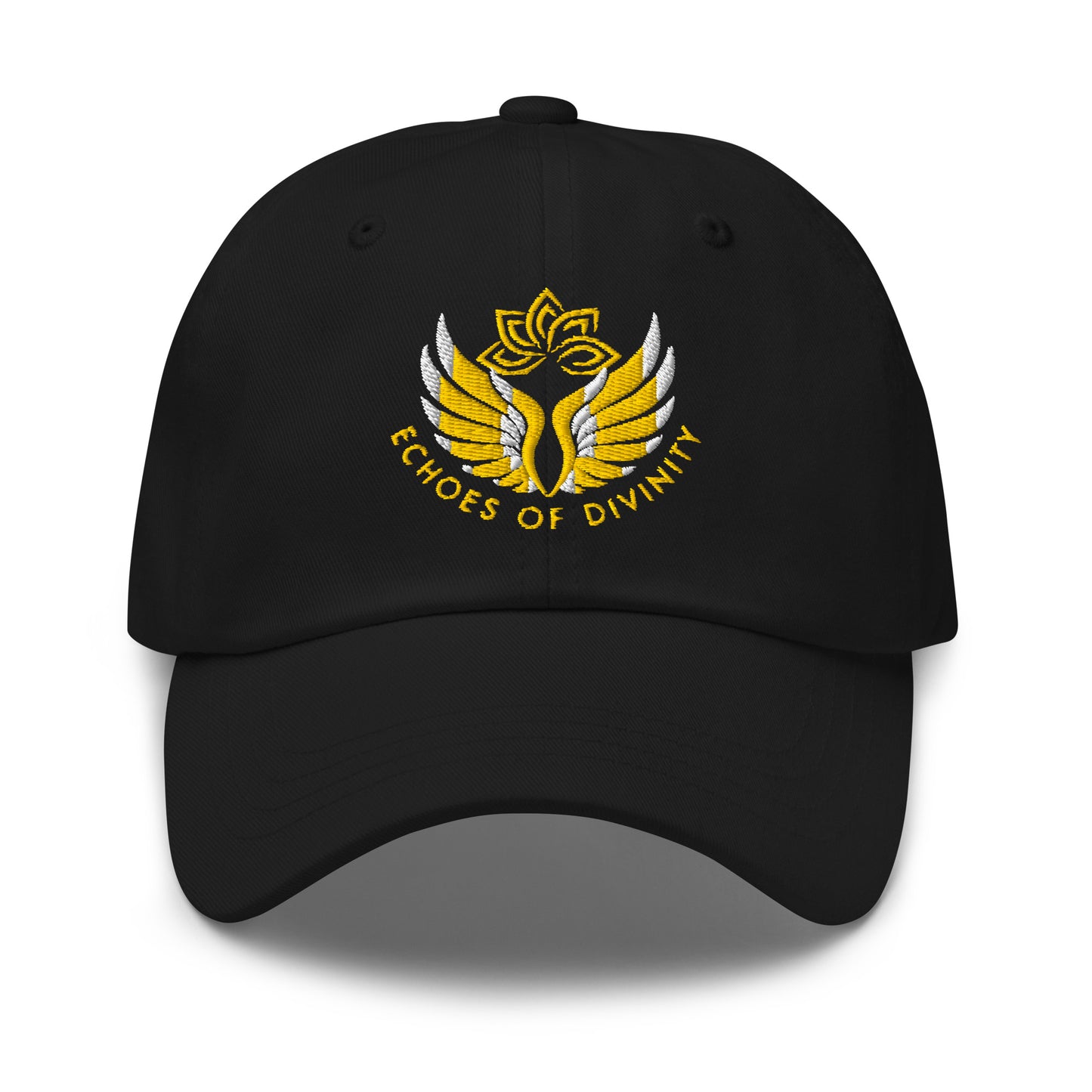 Echoes of Divinity Embroidered Dad Hat – Timeless Spiritual Style