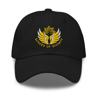 Echoes of Divinity Embroidered Dad Hat – Timeless Spiritual Style