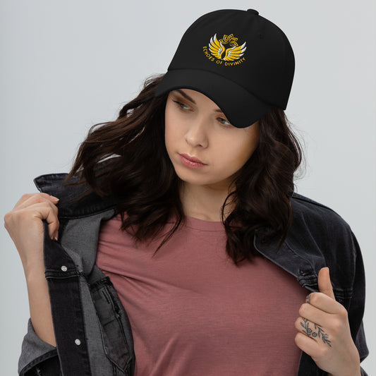 Echoes of Divinity Embroidered Dad Hat – Timeless Spiritual Style