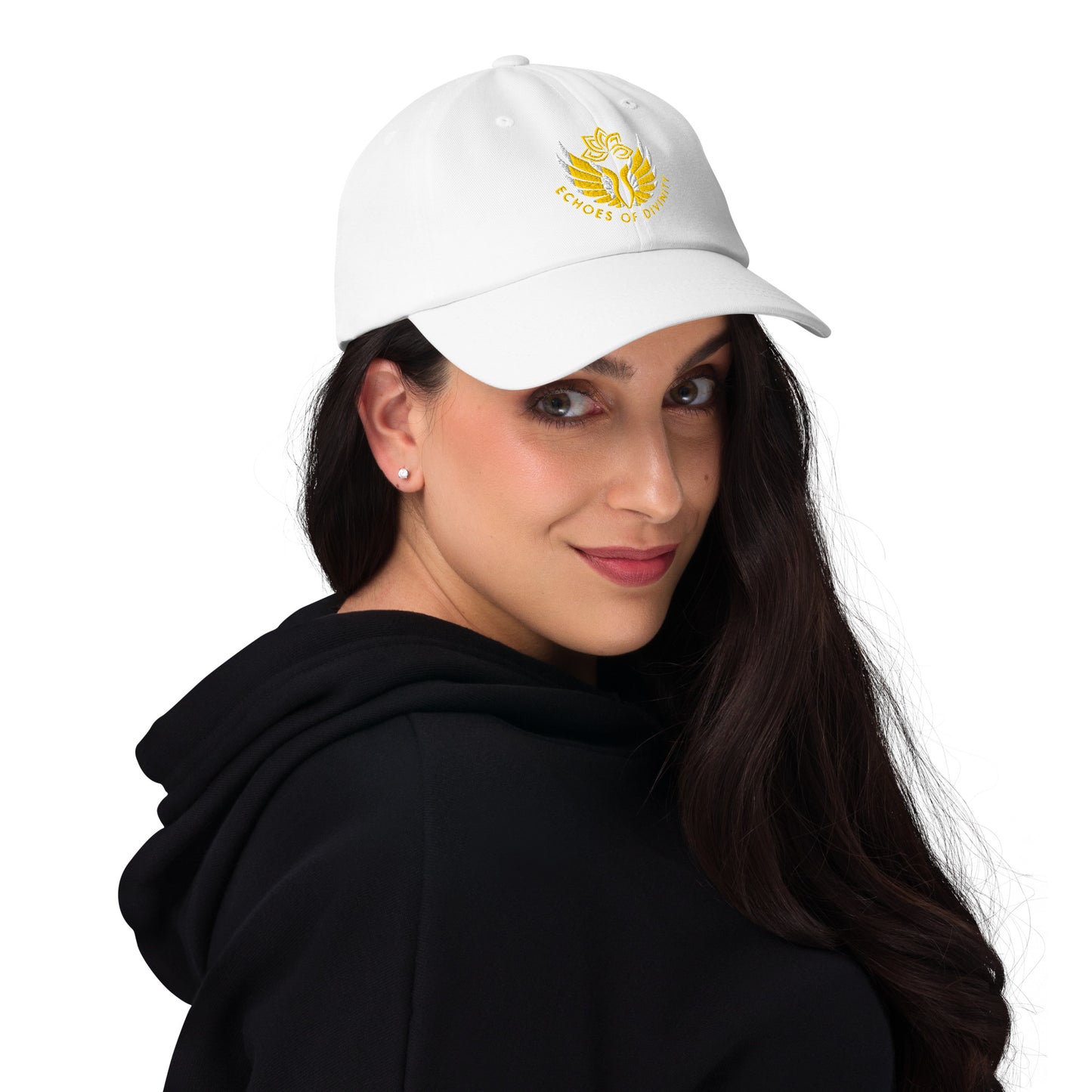 Echoes of Divinity Embroidered Dad Hat – Timeless Spiritual Style