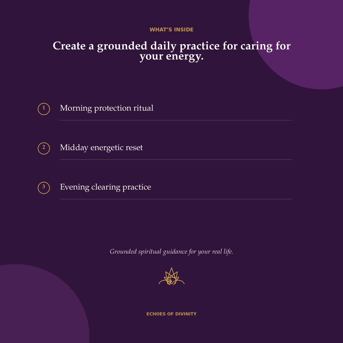 Ritual Guide for Energy Protection: Three Daily Practices to Protect Your Peace
