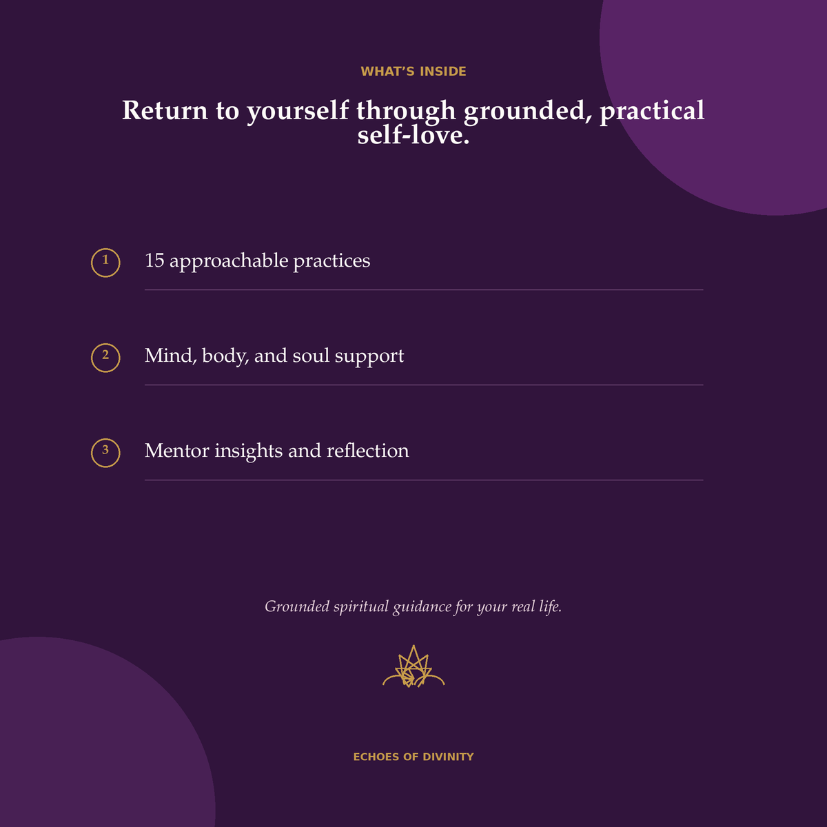 15 Grounded Self-Love Practices: A Free Spiritual Mini Guide