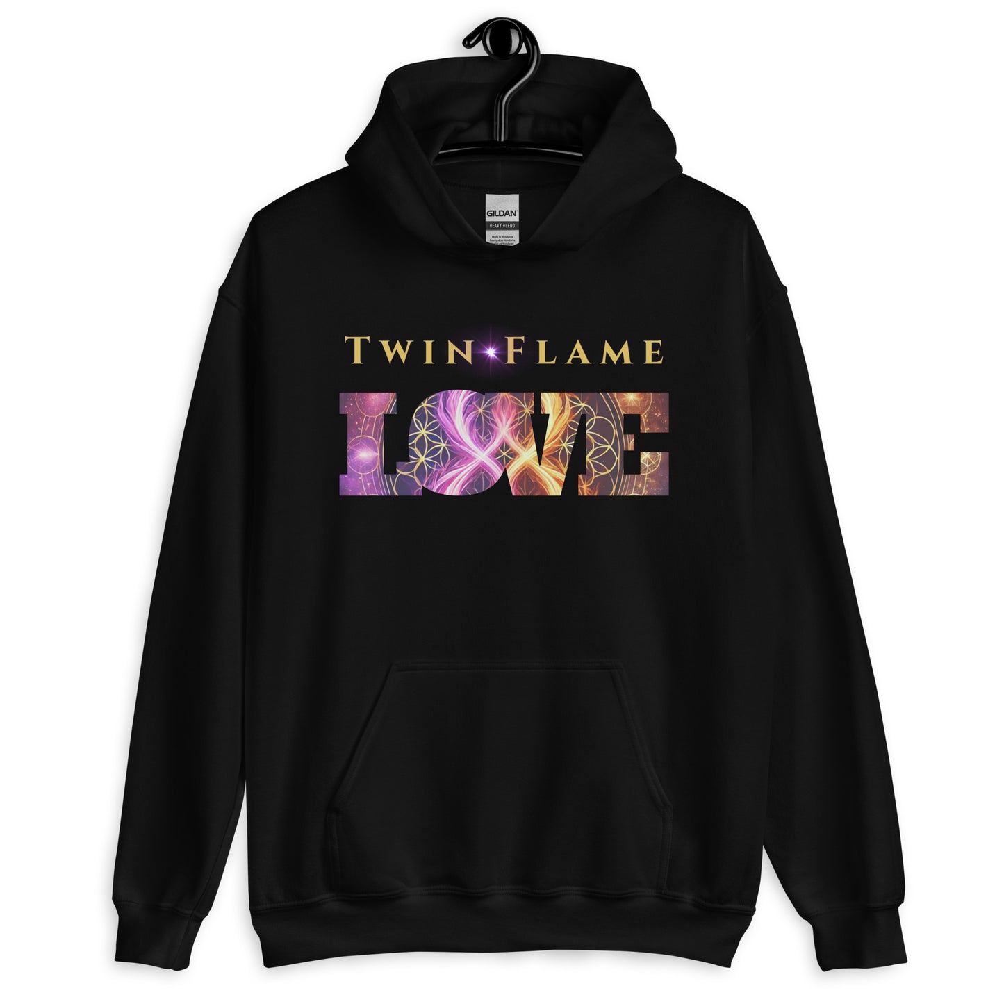 Twin Flame LOVE Hoodie – Mystical Cosmic Connection