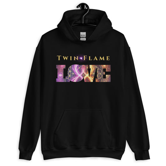 Twin Flame LOVE Hoodie – Mystical Cosmic Connection