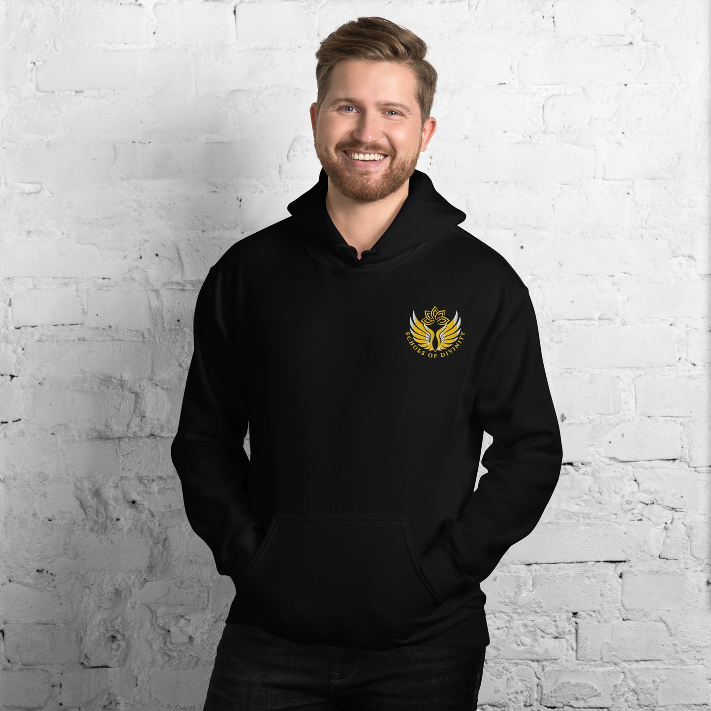 Echoes of Divinity Embroidered Hoodie – Signature Style, Unisex Fit