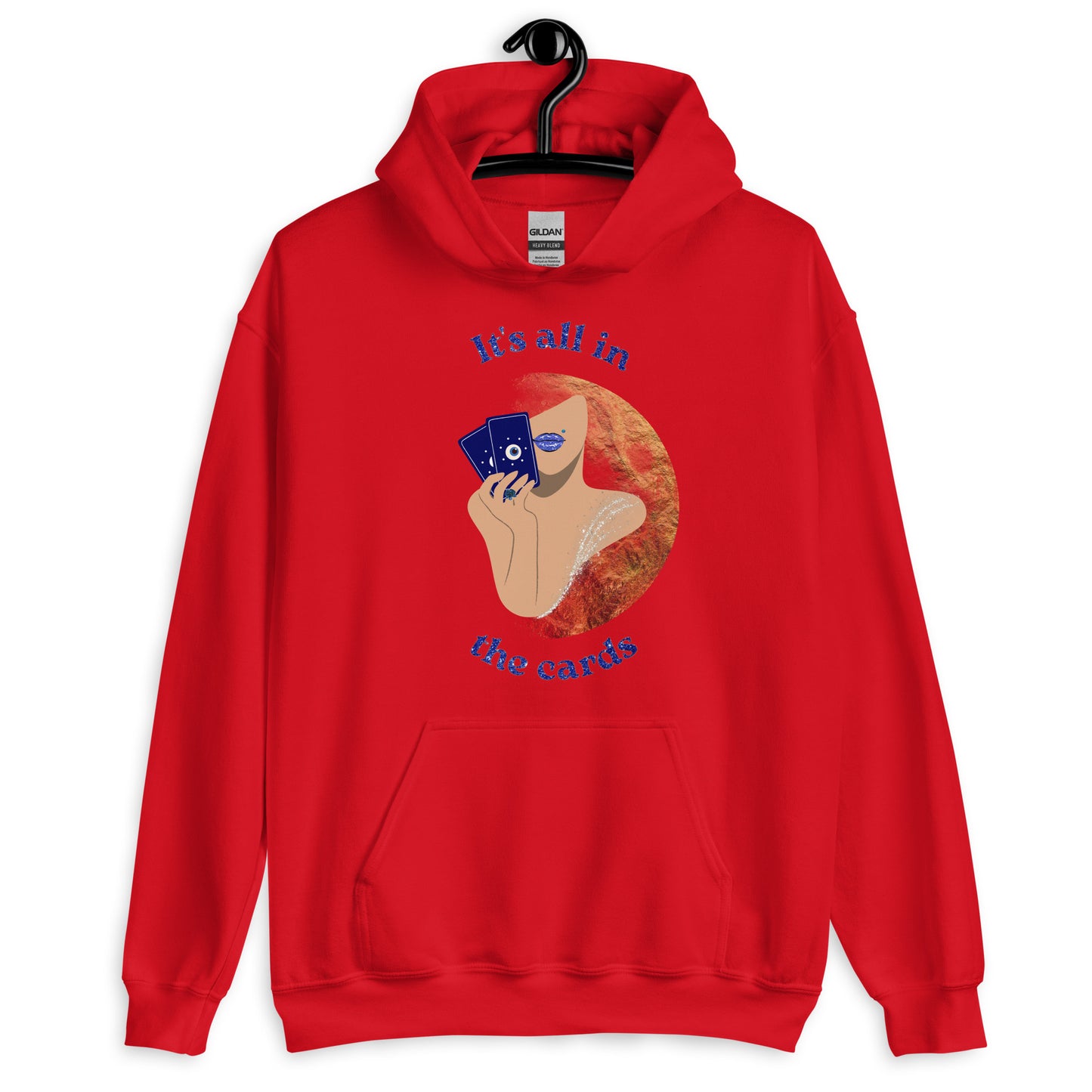 It's All In The Cards Tarot Hoodie - Red