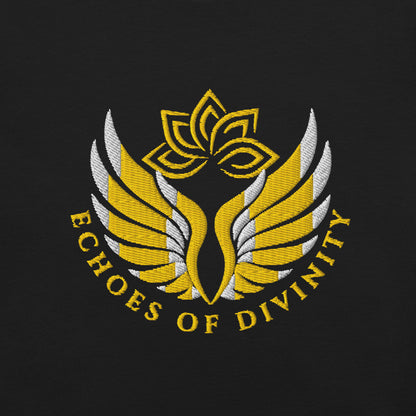 Echoes of Divinity Embroidered Crewneck Tee – Signature Style, Unisex Fit